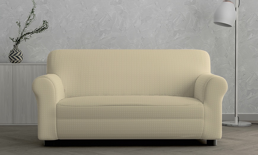 Image 7: Elastische stoel- of bankhoes 'Leslie'