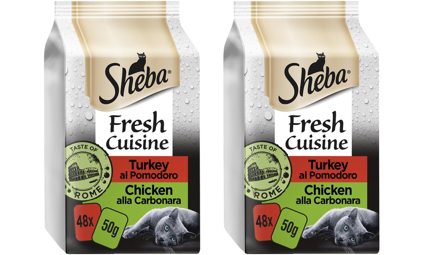 Image 7: 48 or 96 Sheba Fresh Fine Cat Food Pouches