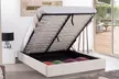 Lit coffre "Click" en simili cuir avec matelas en option, livraison offerte - Second Medium