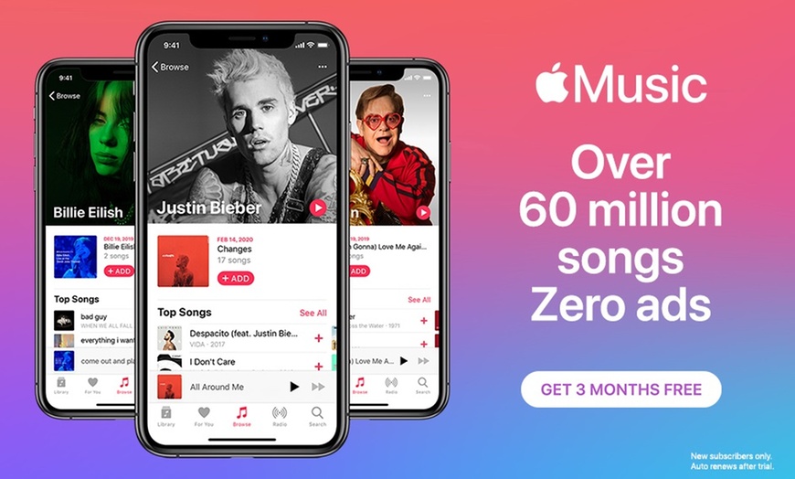 Three-Month Apple Music Subscription - Apple Music | Groupon