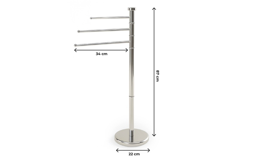 Image 4: Porta asciugamani a piantana 