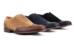 Harrison Men’s Two-Tone Wingtip Shoes