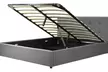 Lit coffre automatique en tissu, assistance électronique, moteur et télécommande inclus, matelas en option, Sampur - Second Medium