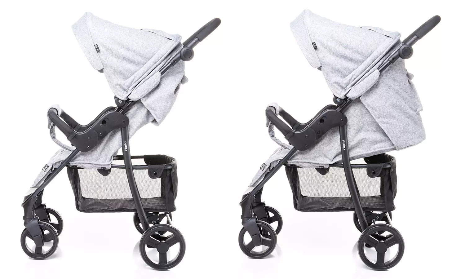 Poussette pliable pour bébé en acier Rapid de 4Baby - Second Medium