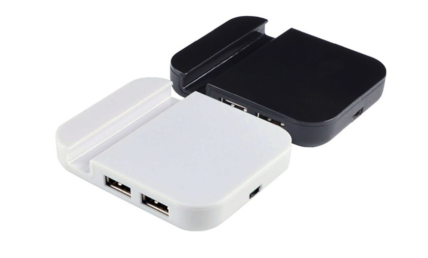 Image 2: USB 2.0 Hub Phone Stand