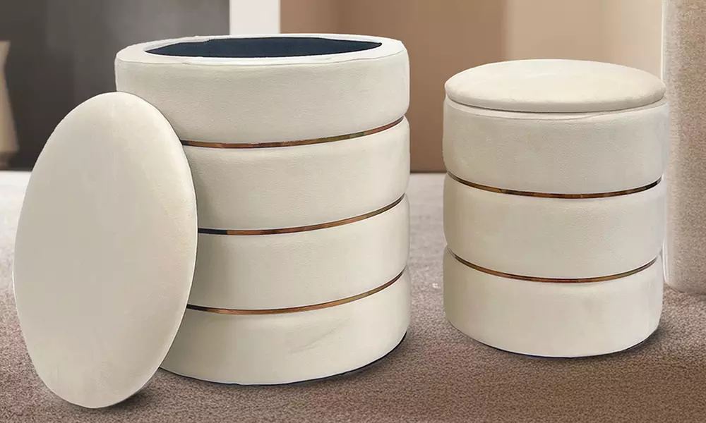 Coppia di pouf Romeo e Giulietta