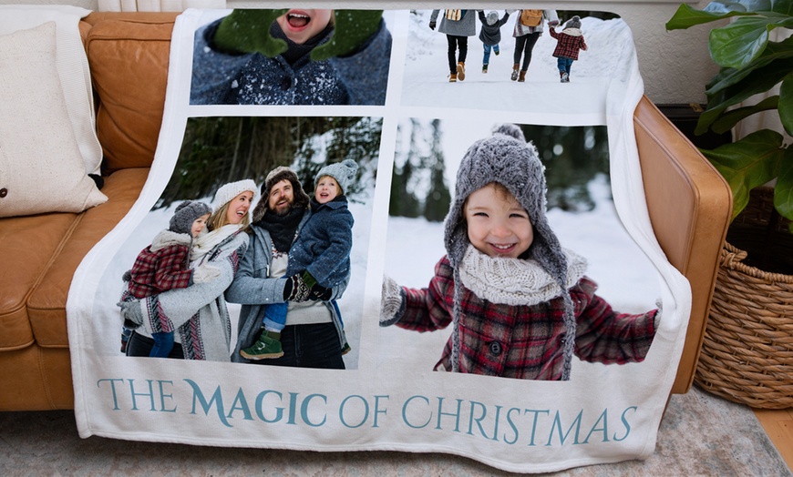 Image 3: Personalised Premium Sherpa Photo Blanket from Printerpix