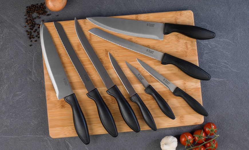 Image 1: Russell Hobbs 8-Piece Knife Set