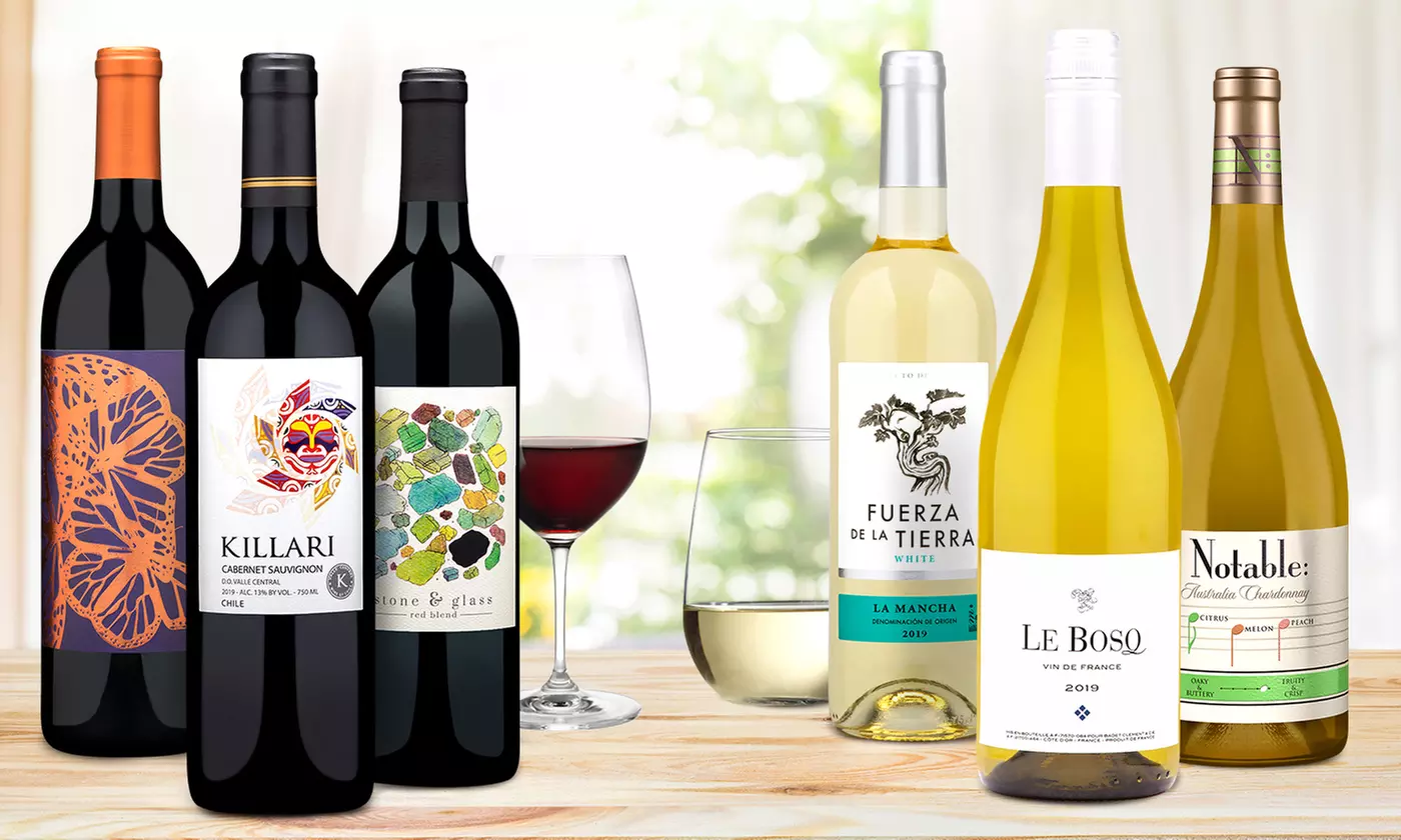 International Six Pack of Wine from Wine Insiders (47% Off) - Primary Image