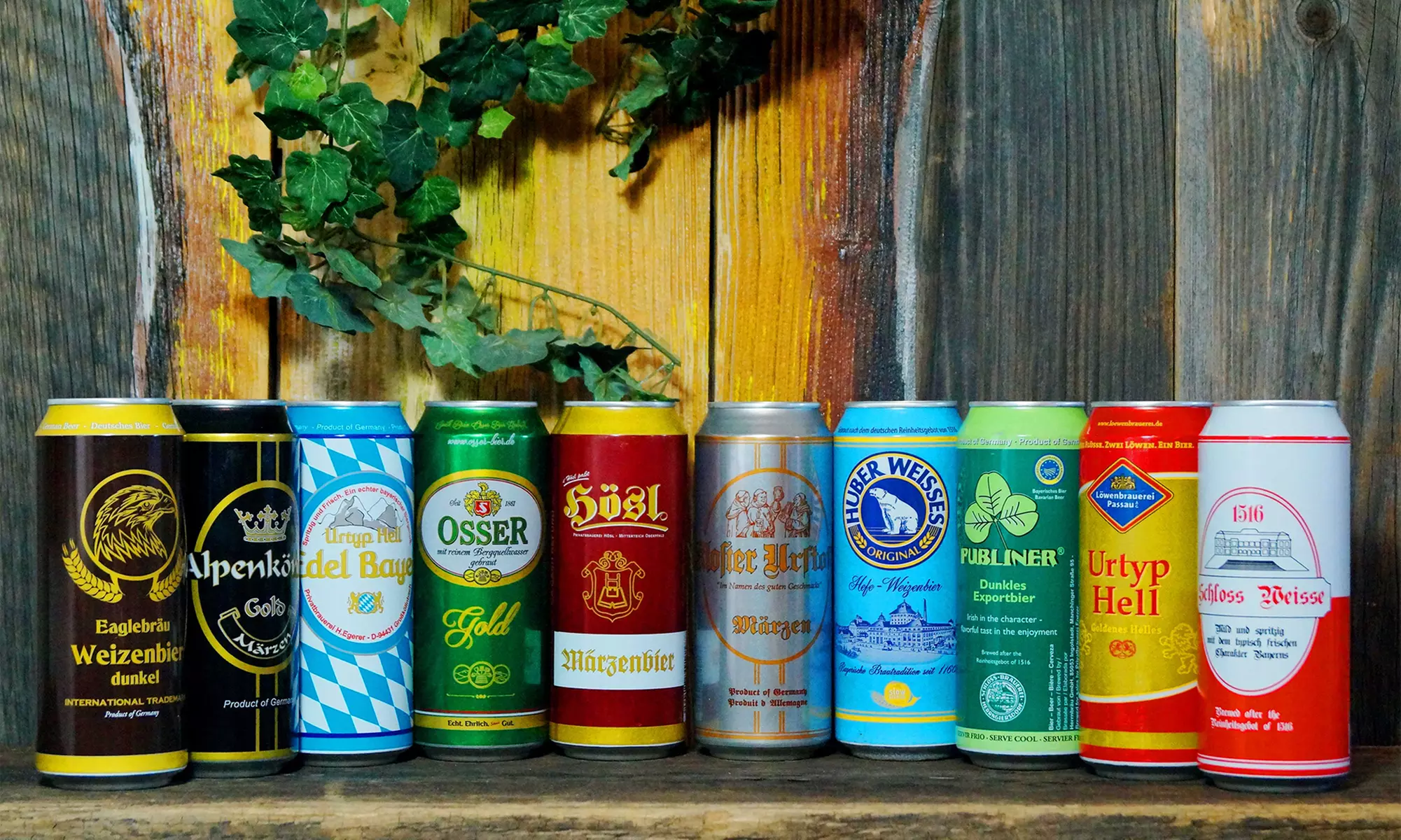 24 500ml Cans of Assorted German Beer With Free Delivery - Primary Image