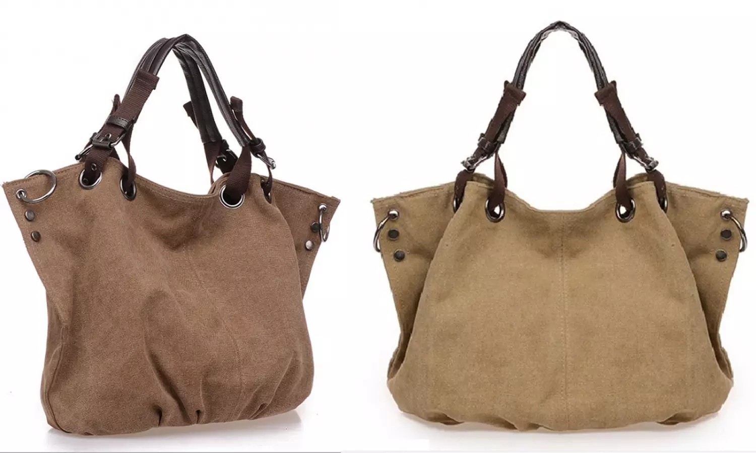 Canvas Shoulder Tote Bag - Primary Image