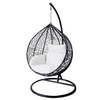 Image 2: Alivio Rattan Effect Hanging Basket Egg Chair
