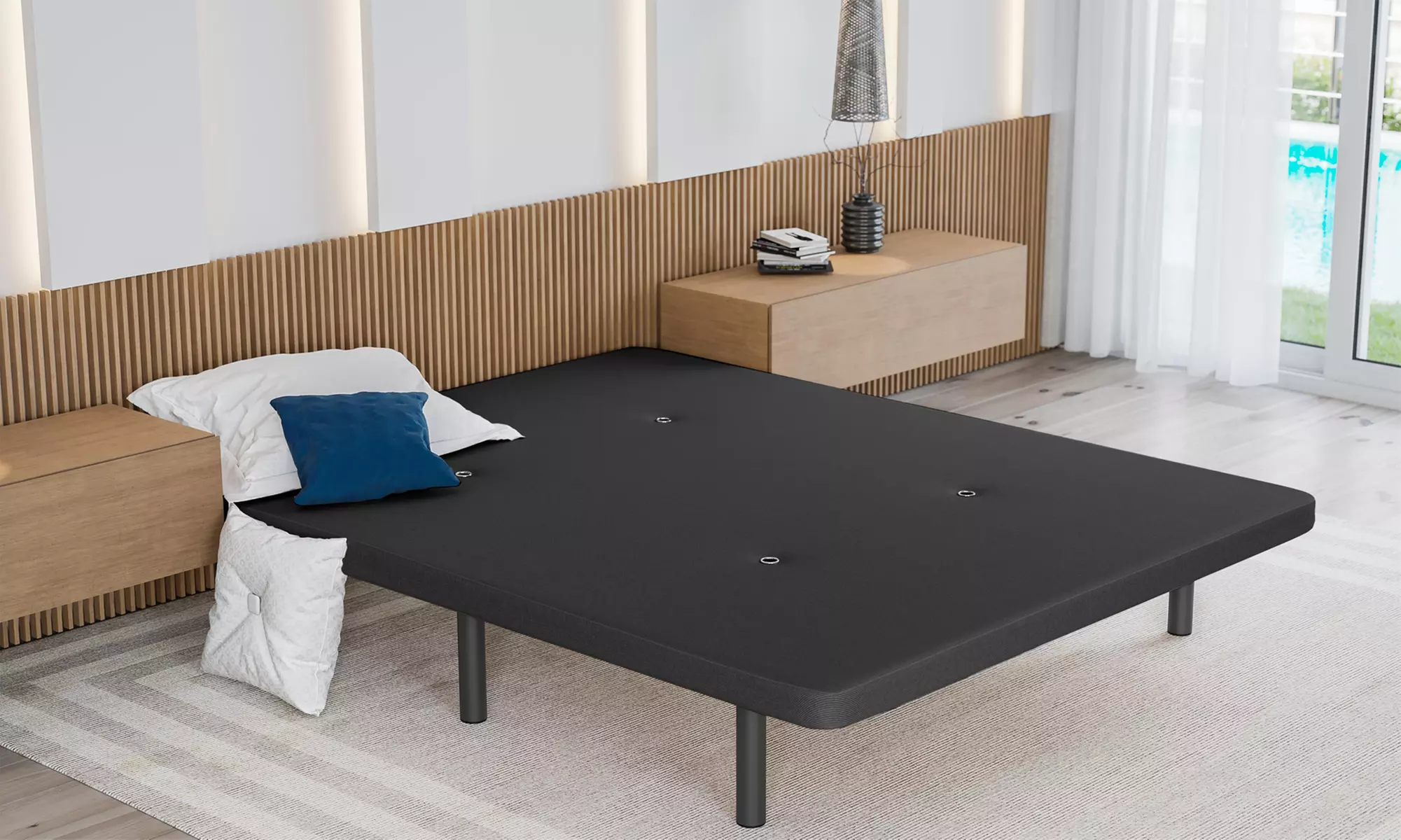 Base tapizada para colchón, con envío gratuito - Primary Image