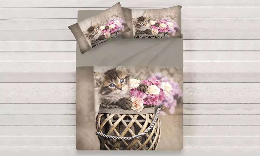 Lenzuola copriletto fantasie estive 100% cotone