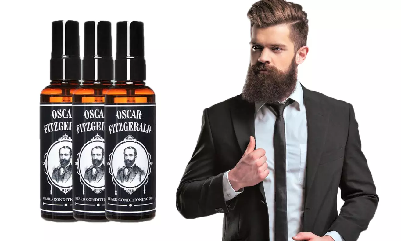 Lot de 1, 2 ou 3 huiles de soin pour la barbe, Oscar Fitzgerald - Primary Image