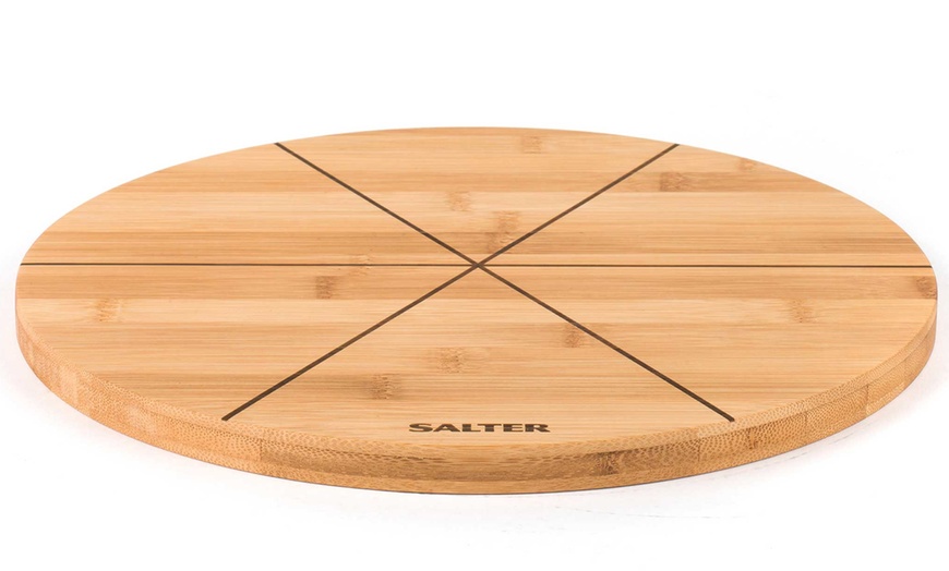 Image 5: Salter Bamboo Pizza Board