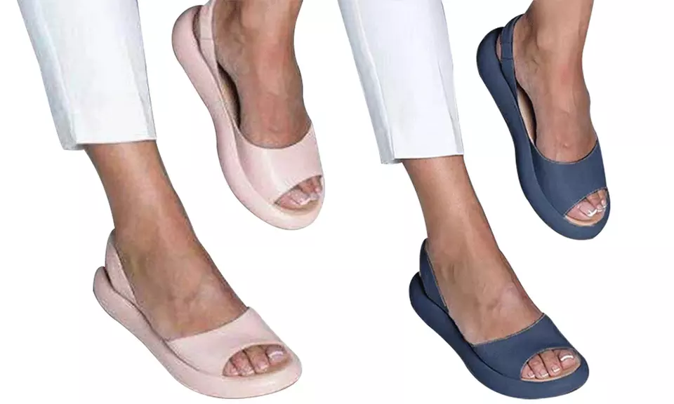 Sandales ouvertes semelle épaisse - Primary Image