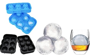 6-Cavity Whiskey Ice Ball Makers 