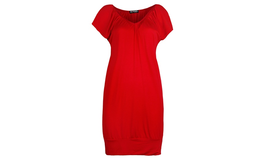 Image 9: Women's V-Neck T-Shirt Dress