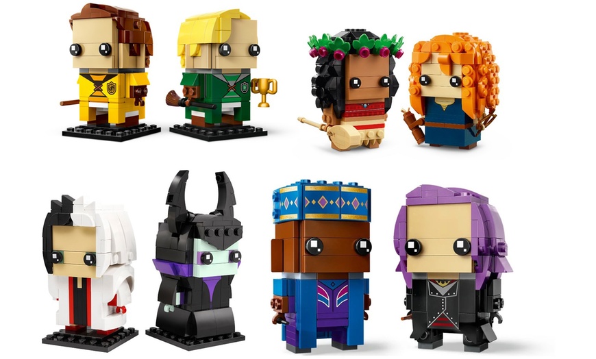 Image 1: LEGO Brick Headz Selection; Disney or Harry Potter Characters