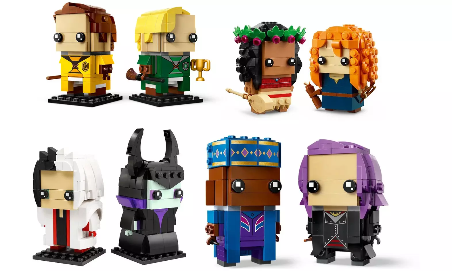 LEGO Brick Headz Selection; Disney or Harry Potter Characters
