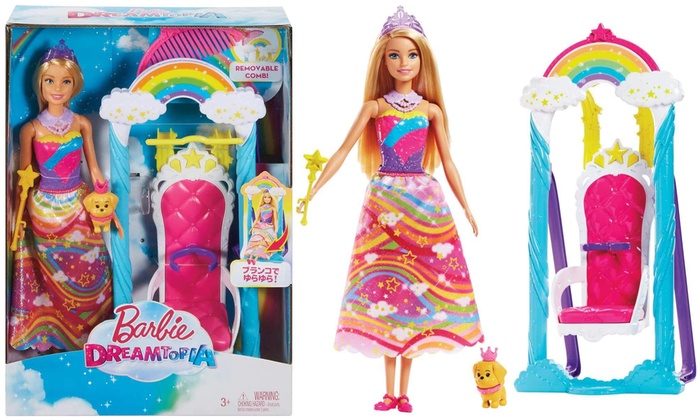 barbie arc en ciel carrefour