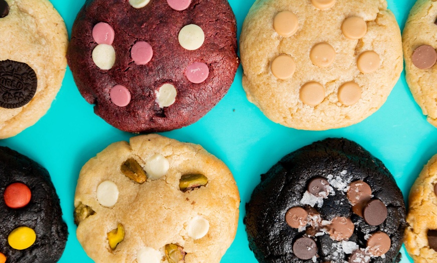 Image 1: Cookies americanas con una gran variedad de sabores y tamaño a elegir