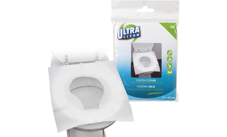 Image 1: Flushable Toilet Seat Covers