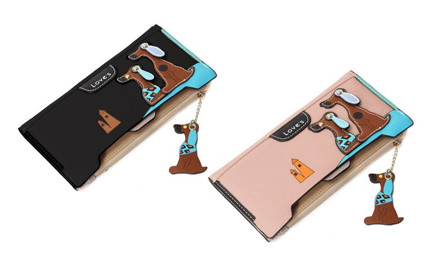 Image 16: Women's 3D Dog Wallet