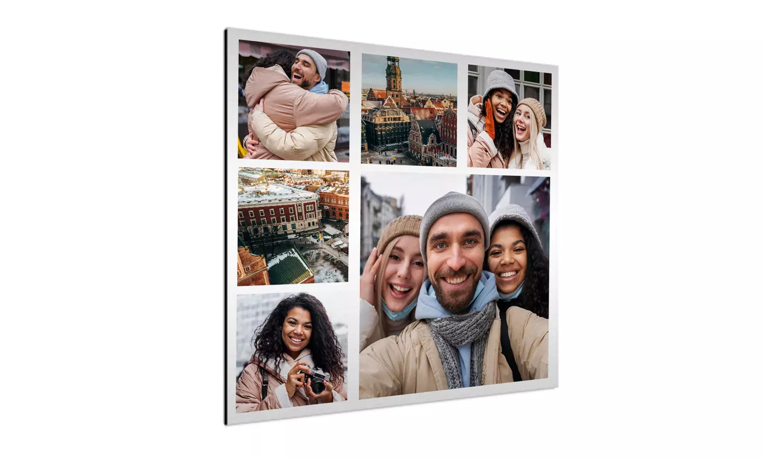 Fotocollage canvas of aluminium