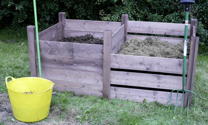 Image 3: Modular Wooden Compost System