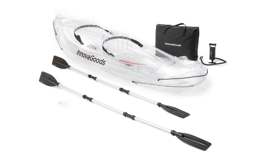 Image 21: Innovagoods Inflatable transparent kayak with accessories