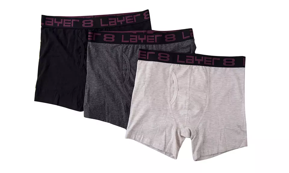 Layer 8 Men's Boxer Briefs (3-Pack) - Primary Image