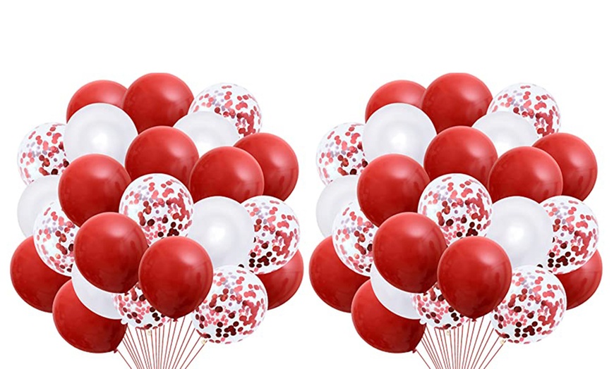 Image 9: 1x oder 2x 20er-Set Metallic- und Konfetti-Ballons