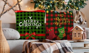 Cotton Blend Christmas Pillowcases