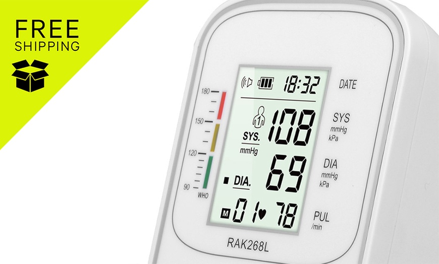 Image 1: One or Two Automatic Digital Upper Arm Blood Pressure Monitors