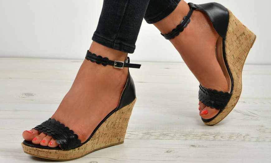 Image 5: Women's Cork Wedges