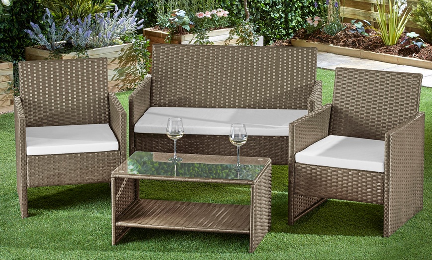 Image 8: Rattan Garden Lounge Set