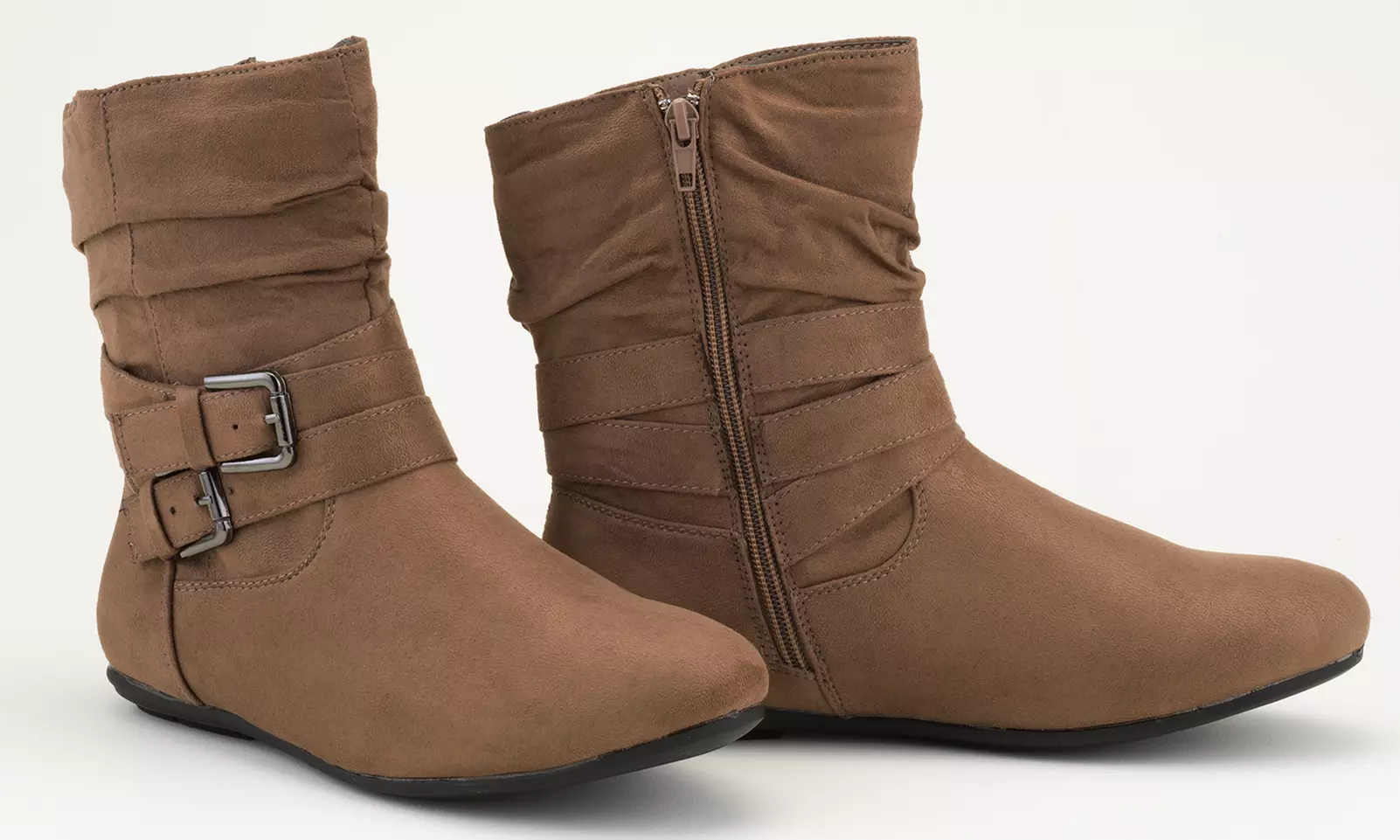 Olive Street Aneesa Buckle Slouch Bootie | Groupon Exclusive (Size 7) - Second Medium