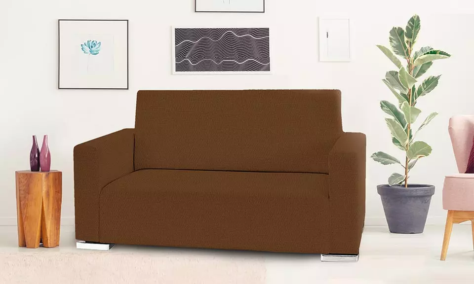 Housse de canapé extensible imperméable avec accoudoirs