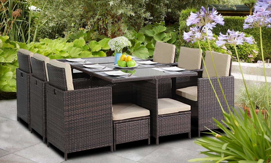 Image 8: Rattan-Effect Garden Set