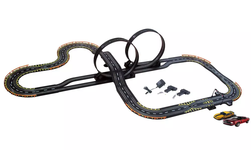Electric Power Stunt Loop Road Racing Set - Primary Image