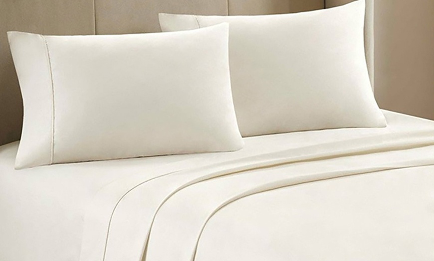 300TC 100% Cotton Sateen Sheet Set | Groupon