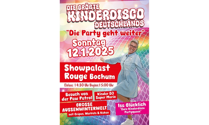 Image 1: Ticket für die größte Kinderdisco Deutschlands am 12. Januar in Bochum