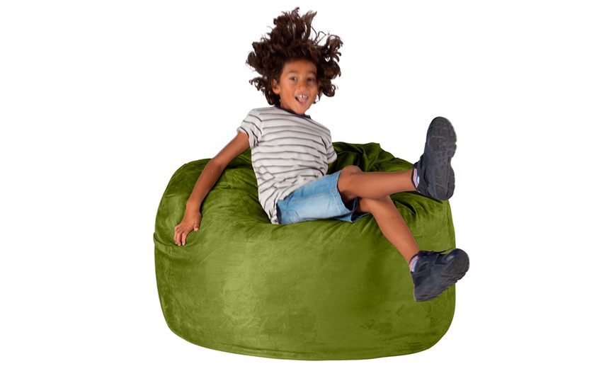 Image 11: Big Bertha Suede Bean Bags