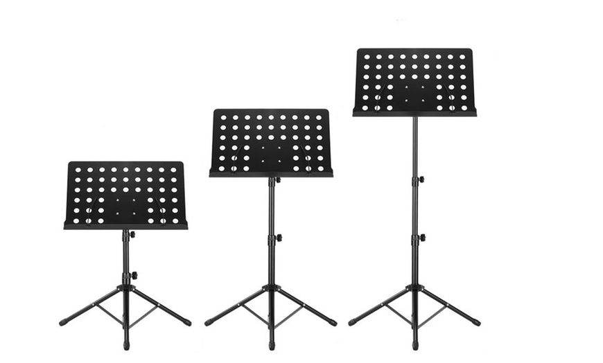 Image 4: Adjustable Large Music Sheet Holder Stand