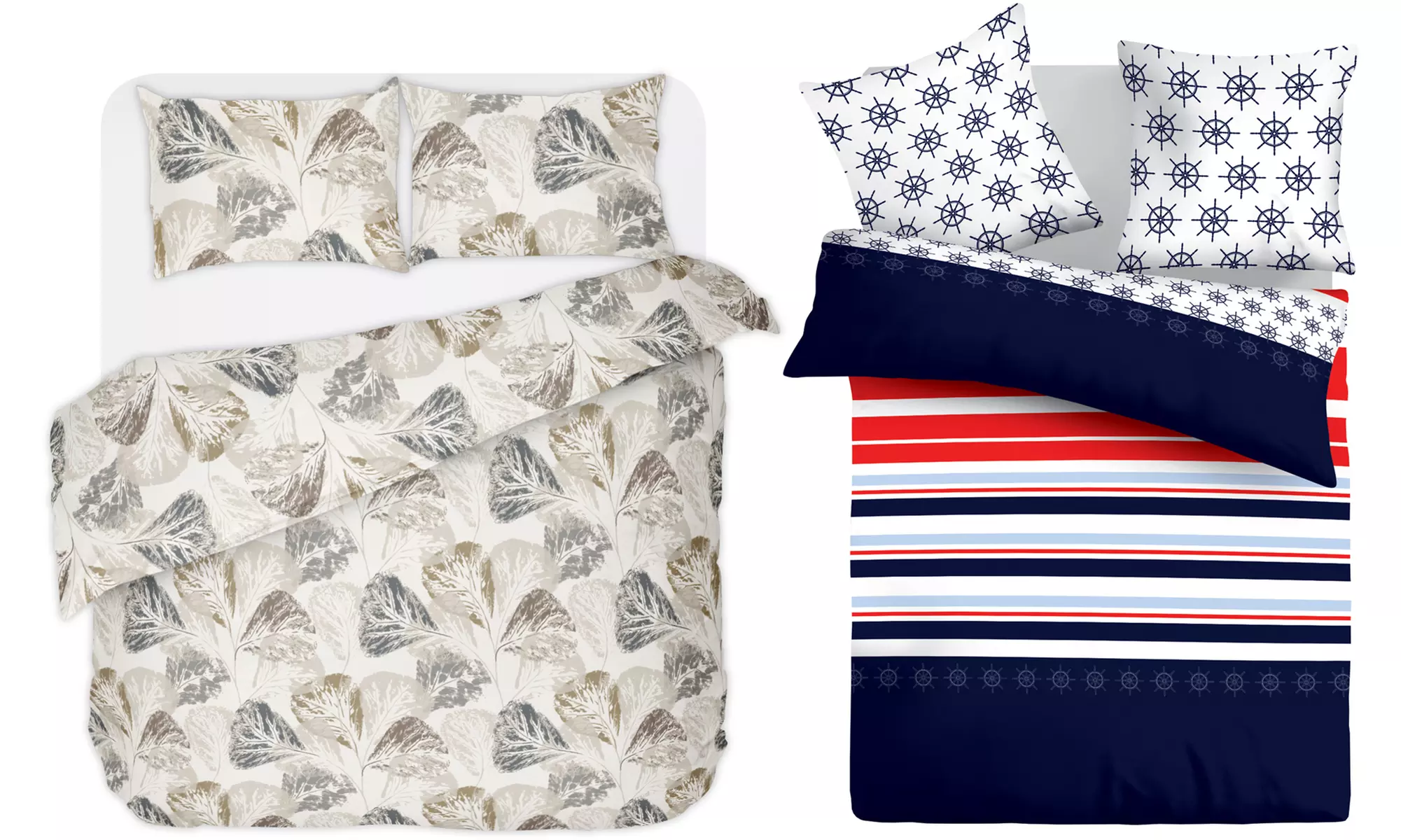 Bettwäsche-Set aus 100% Satinbaumwolle im Modell und in der Größe nach Wahl - Primary Image