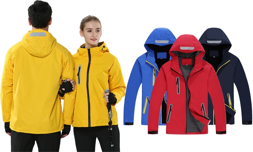 Image 1: Unisex Water-Resistant Jacket