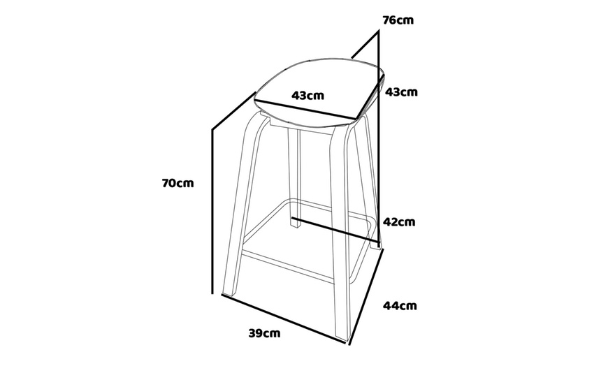 Image 11: Lot de 4 tabourets de bar de Frankystar