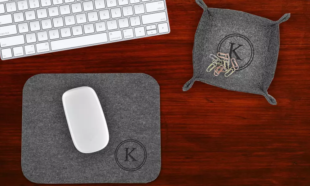 Personalized Felt Mousepad, Stash Tray, or Keyboard Pad from Monogram Online (Up to 75% Off) - Primary Image